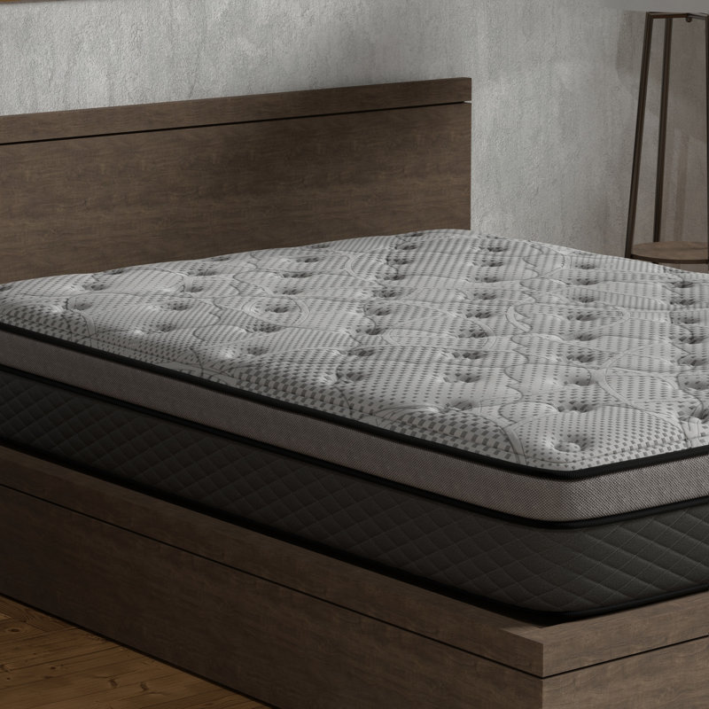 Matelas hybride pour lit très grand mi-ferme 12 po avec ressorts ensachés
