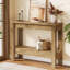 Console de 41,34 po de largeur, canapé de style campagnard avec tablette de rangement pour vestibule (ensemble de 2)