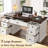 55'' W Computer Desk With Outlet, Farmhouse Executive Desk With 7 Drawers For Office Home-31903088