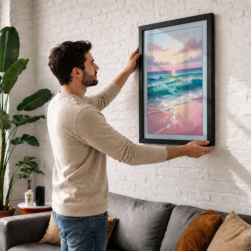Sunrise Coastal - Print, Oak, A4 - 29.7 x 21.0 cm