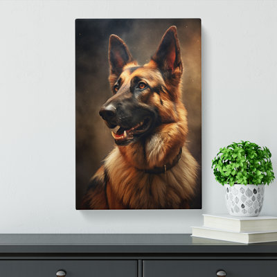 German Shepherd Romanticism - No Frame Print