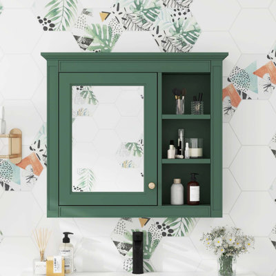 Rajpal 29.92 " W X 28 " H Framed Medicine Cabinet with Mirror