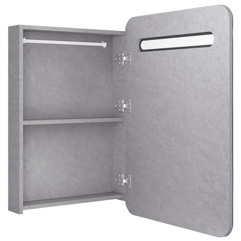 Lemus Wall Bathroom Storage Furniture Set, Concrete Grey