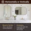 Miroir de salle de bain Modern Cadre en acier inoxydable-856112434-864994804