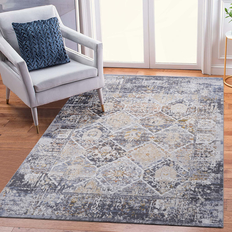 Traditional Non-Shedding Living Room Bedroom Dining Home Office Stylish And Stain Resistant Area Rug, Rectangle 5'3" x 7'6"