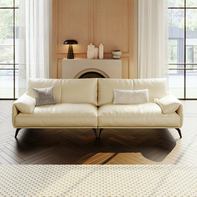 White High-legged Elephant-ear Living Room Sofa