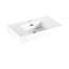 Lavabo de salle de bain en résine 30 po - Scratch & Elegant, blanc, P 28,67 po, 17,83 W, 5,11 H, 44,31 Lb, option de nettoyage pratique, gel de qualité, entretien facile