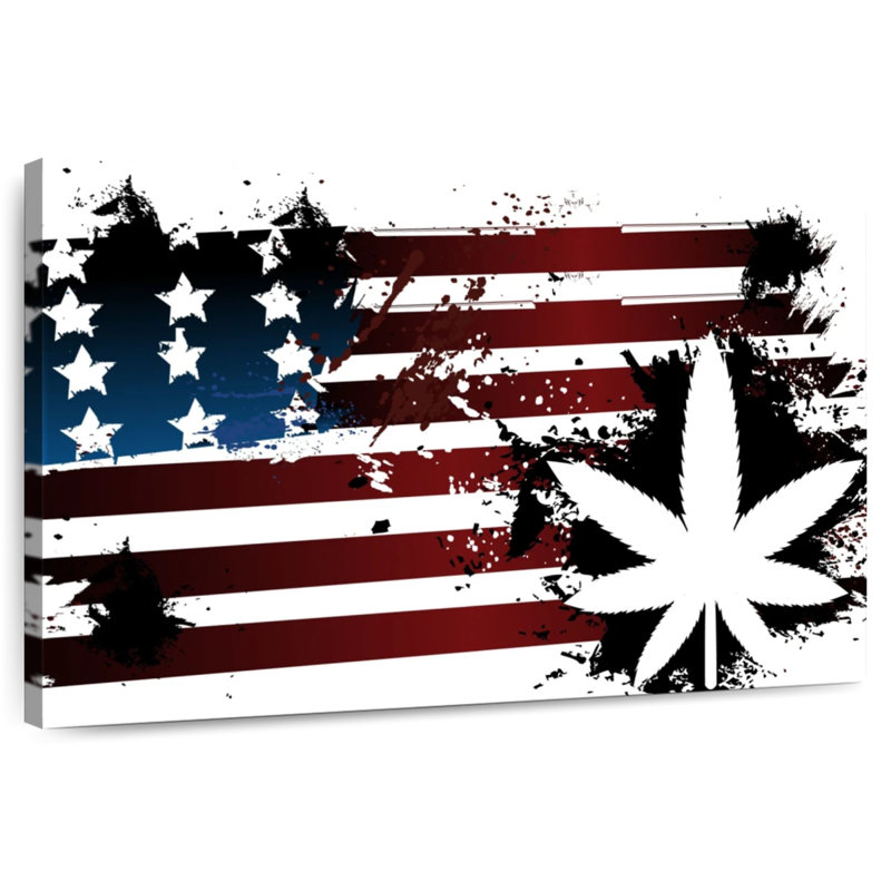 Marijuana And American Flag