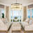 Volkhart 6 - Light Dimmable Drum Chandelier