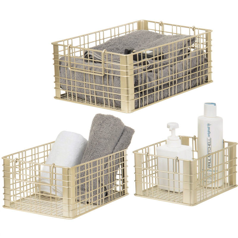 Metal Wire Nesting Storage Basket Set