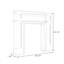 Burlywood Manufactured Wood Freestanding Fireplace-1230077183