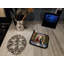 Paire de supports à casseroles Flat-Coated Retriever and Santa Claus