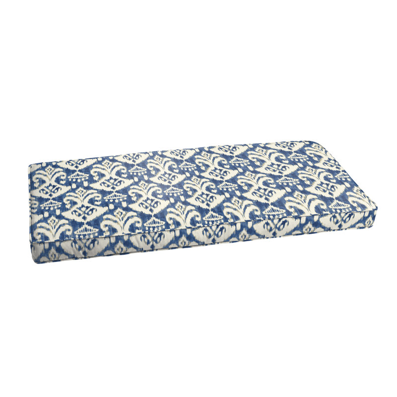 Coussin d'extérieur, Indigo / bleu, H 2 po x l 42 po x P 20 po