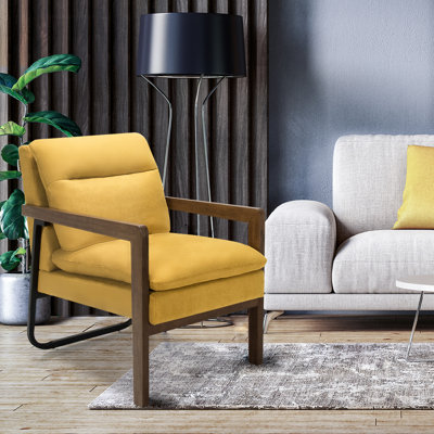 Dentrell Faux Leather Armchair