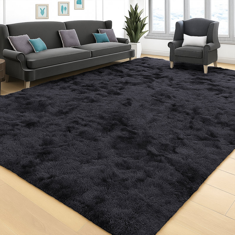 Joyan Deep Pile Fluffy Shaggy Area Rug for Indoor/Outdoor Use, Rectangle 60 x 110cm