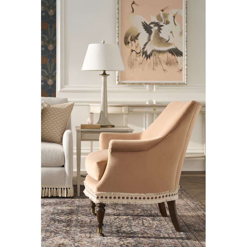Linea Rectangular One Drawer End Table in Champagne Mist, Café Mocha