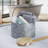 Towle Living 8-In Galvanized Hammered Round Basket