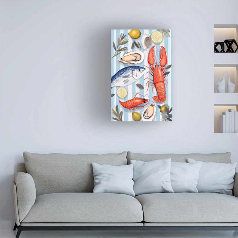 Art mural sur toile tendue - «Fresh From the Sea I» de Ray Powers pour décoration de salon, de chambre à coucher ou de bureau - 22 x 32