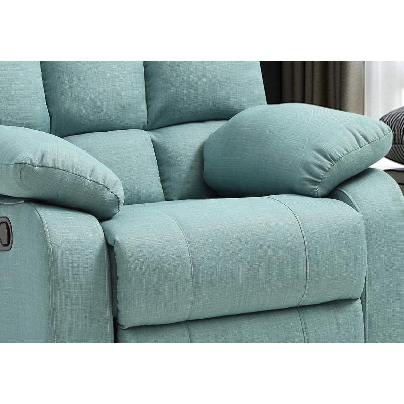 Tampere Fabric Rocker Recliner, Teal