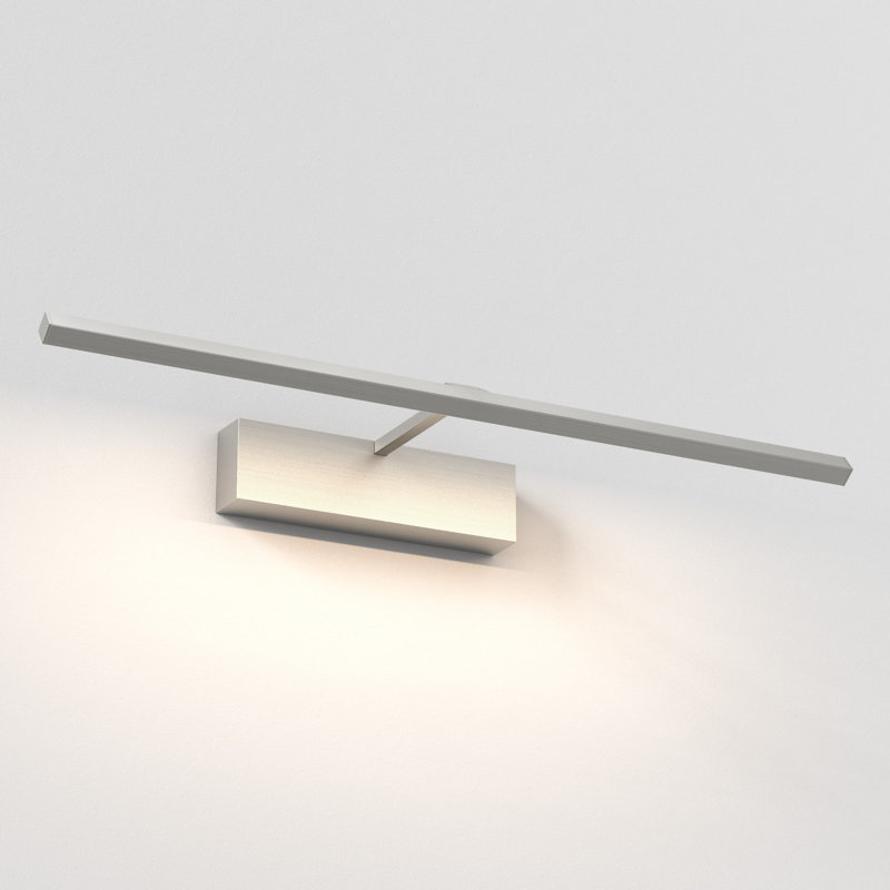Mondrian LED Wall Mounted Picture Light, 2.36" H x 23.62" W x 7.4" D, Matt Nickel