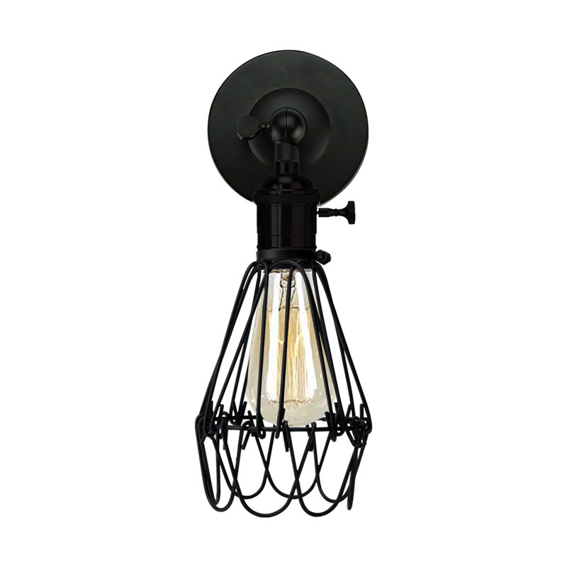 Bruckmann Wall Sconce, No, Black