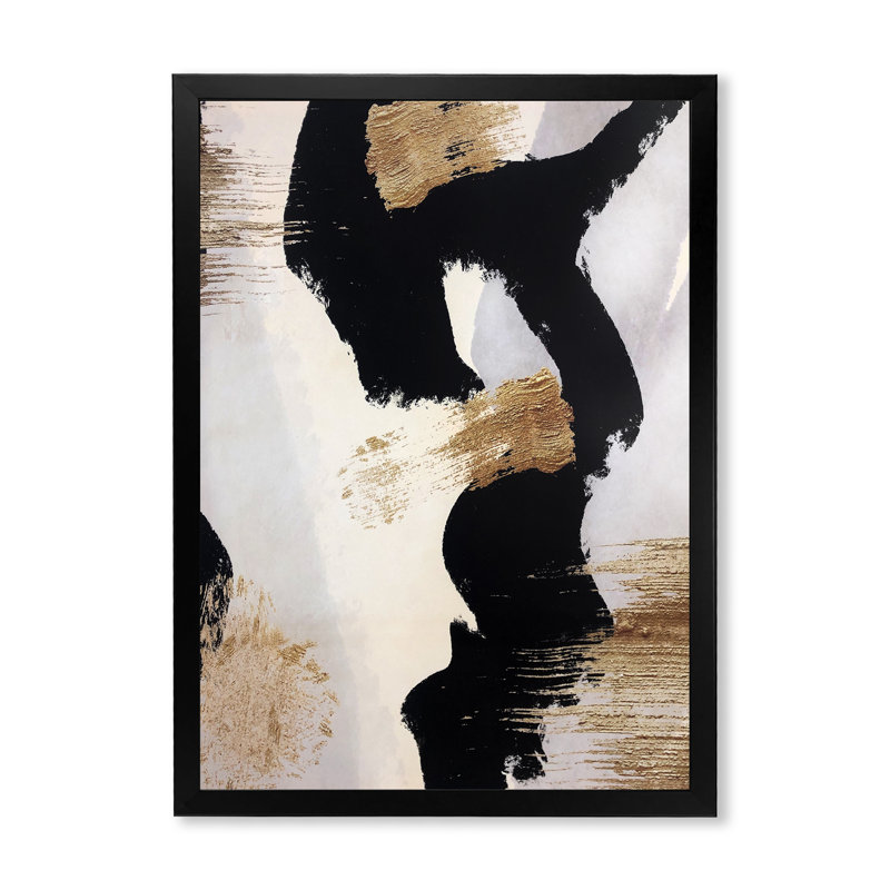 «Glam Collage II», reproduction sur toile encadrée, H 40 po x l 30 po x P 1,5 po, Cadre noir