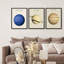 Planète du système solaire, reproduction d'art encadrée - Neptune, Saturne et Jupiter, ensemble d'art mural éducatif sur 3, décor d'inspiration astronomique moderne pour chambre d'enfant ou bureau-119067777-119067776