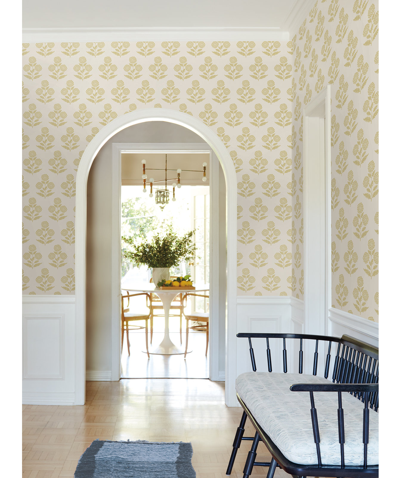 Souci Marigolds Wallpaper, Yellow