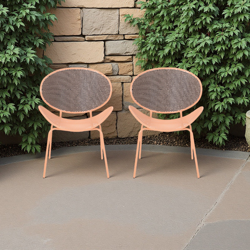 Chaise coquille, Orange
