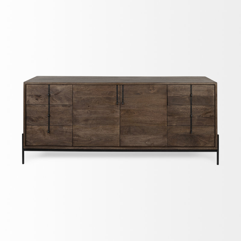 Nelda 71.5'' W Solid Wood Sideboard