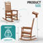 Chaises berçantes d'extérieur en PEHD résistantes aux intempéries Adirondack-1761886307