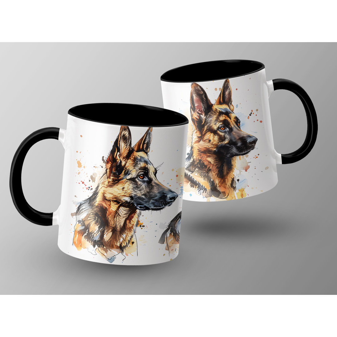 Artistic German Shepherd Dog Breed 11oz Coffee Mug