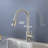 Single Handle Pull Down Sprayer Kitchen Faucet in Brushed Nickel-111996124