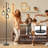 Dimmable Floor Lamp With 3 X 800LM LED Edison Bulbs,Tall Standing Lamp For Living Room,Farmhouse Black Corner Floor Lamp,Bright Industrial Rustic Vintage Tree Pole Light With Cage For Bedroom Office-974025417-974025412