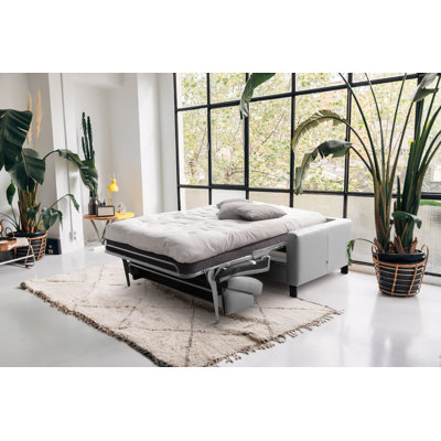 Najmul Genuine Leather Foldable Sofabed with Mattress