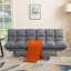 Futon canapé-lit 67,3 po gris-2128592679