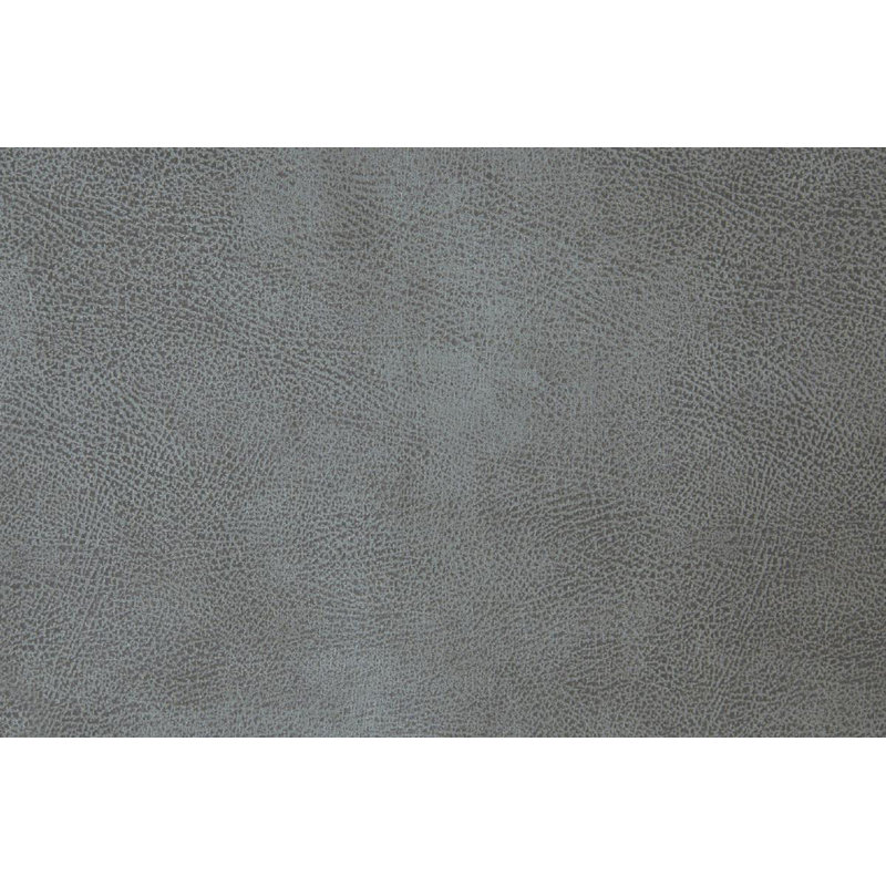Miyah Faux Leather L-Shaped Sectional Symmetrical, Slate Gray Faux Leather