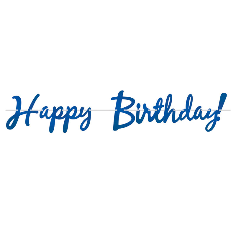 Banderole Foil Happy Birthday