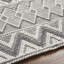 Chevron Area Rug in White-2079178575