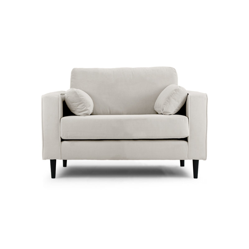 Millerville 2 Seater Velvet Sofa, Silver