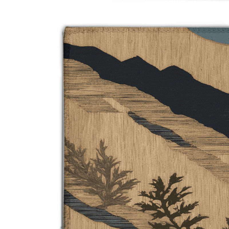 Tapis d'intérieur et d'extérieur brun Nature, Rectangulaire 8 pi x 10 pi