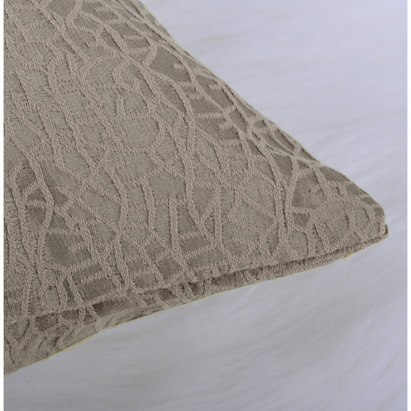 Angola Solid Colour Ruffled 56" Window Valance, Brown Rice