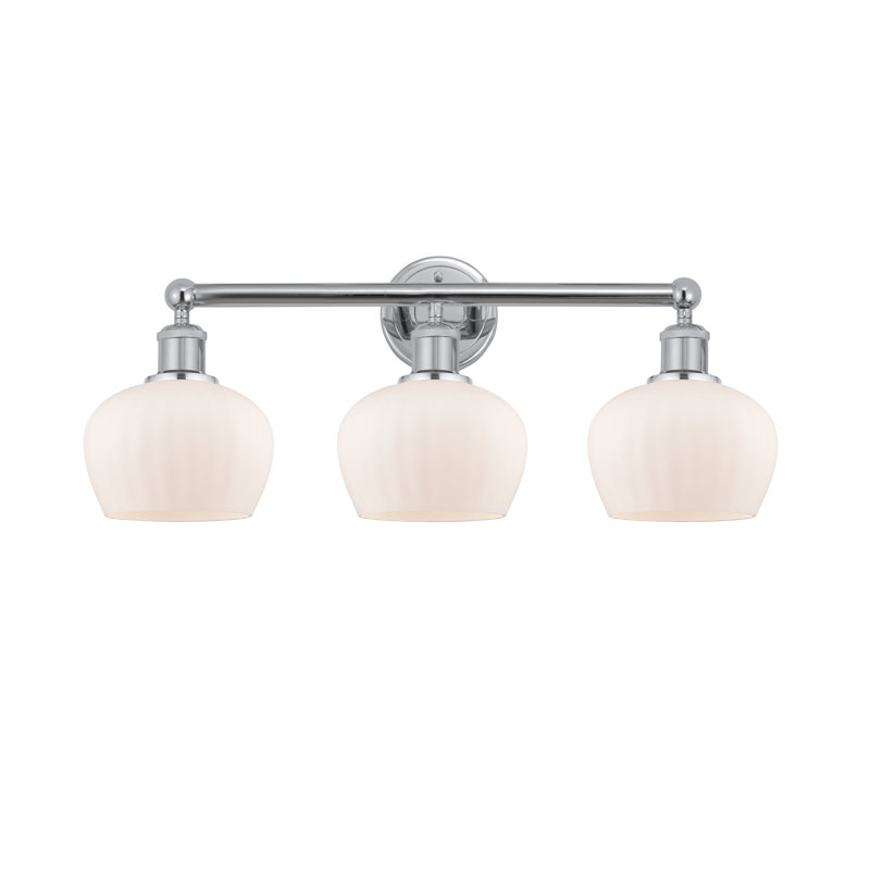 Noille 3 - Light Dimmable Vanity Light, Matte White, Polished Chrome