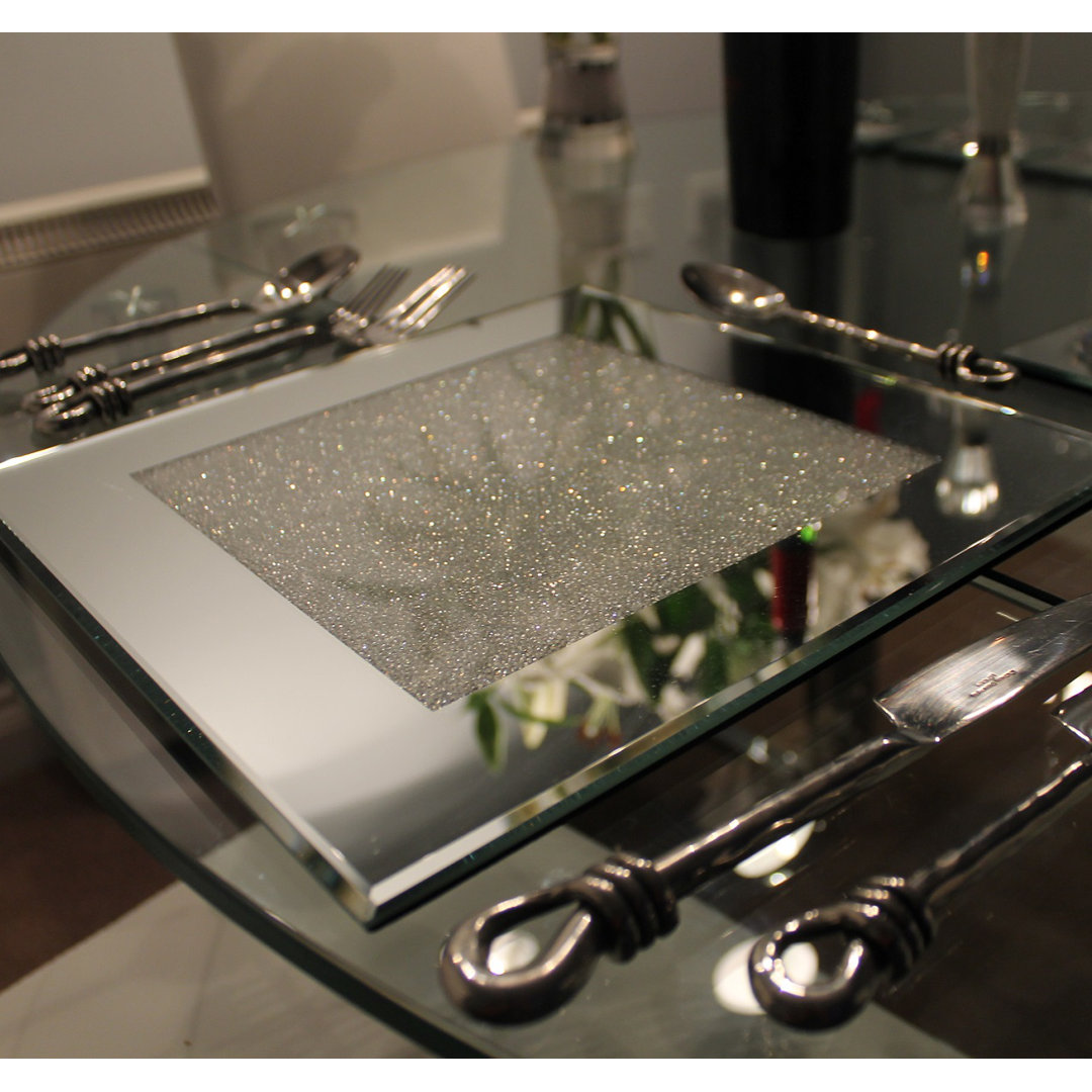 Canora Grey Tischset Soraya Farbe: Silber