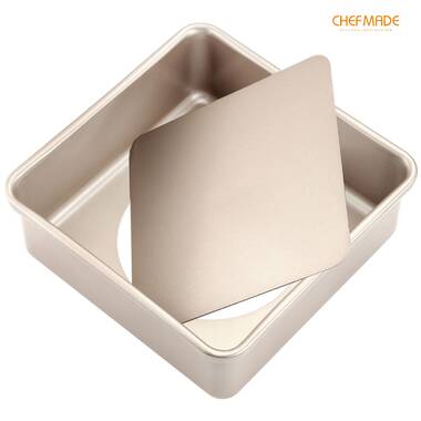 CHEFMADE Financier Cake Pan, 8-Cavity Non-Stick Rectangle Muffin Pan Biscuits Cookies Bakeware for Oven Baking (Champagne Gold), Size: One size, Beige