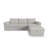 Flex Upholstered Modular Wide Arm Sofa With Storage Ottoman-100682601