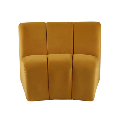 Canapé modulaire en velours Damaiya