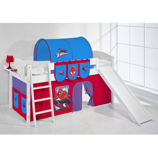 Kinderbett Spiderman mit Tunnel, 90 x 200 cm
