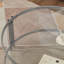 Table basse ronde moderne en verre avec rangement ouvert à 2 niveaux, table centrale pour salon de taille moyenne, structure en métal noir-204875813-228845394