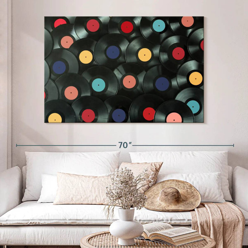 Abarca Vinyl Records Collection, 34" H x 51" W